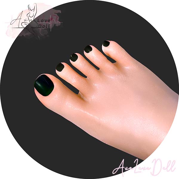 Ongles des pieds verts