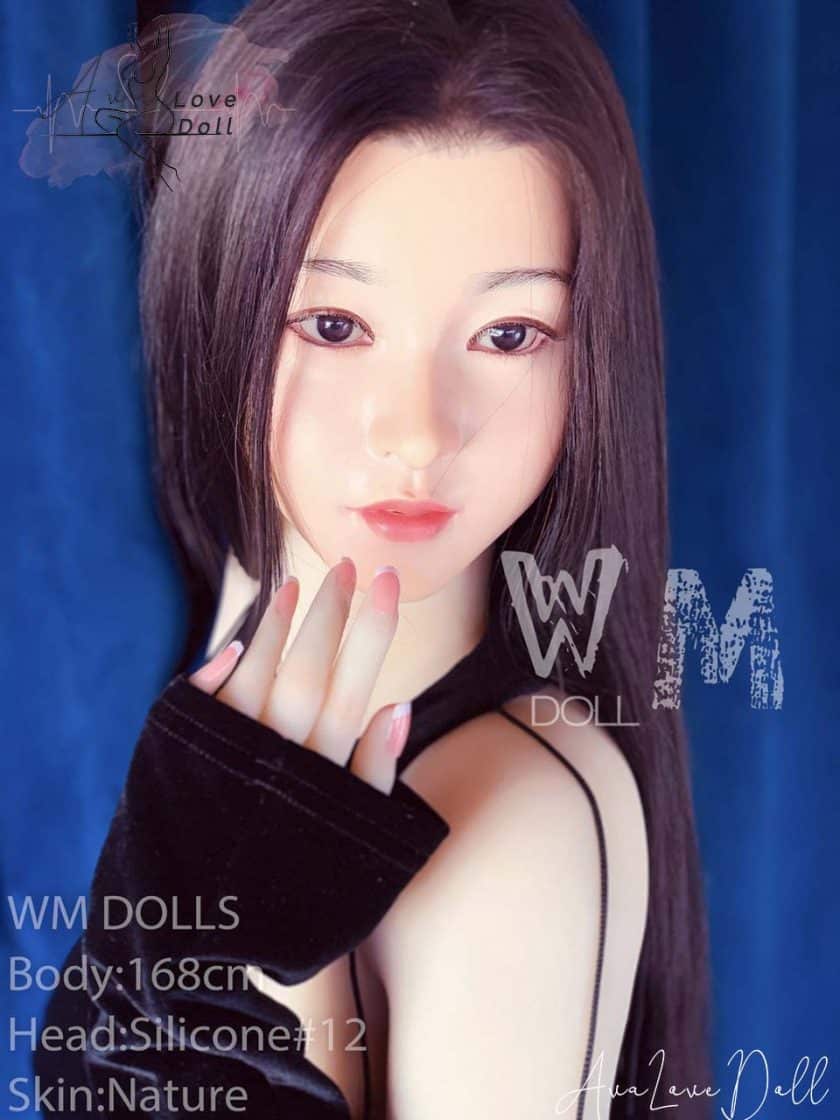WM poupée adulte Sex Doll 168 cm Tête silicone 12 Bonnet E