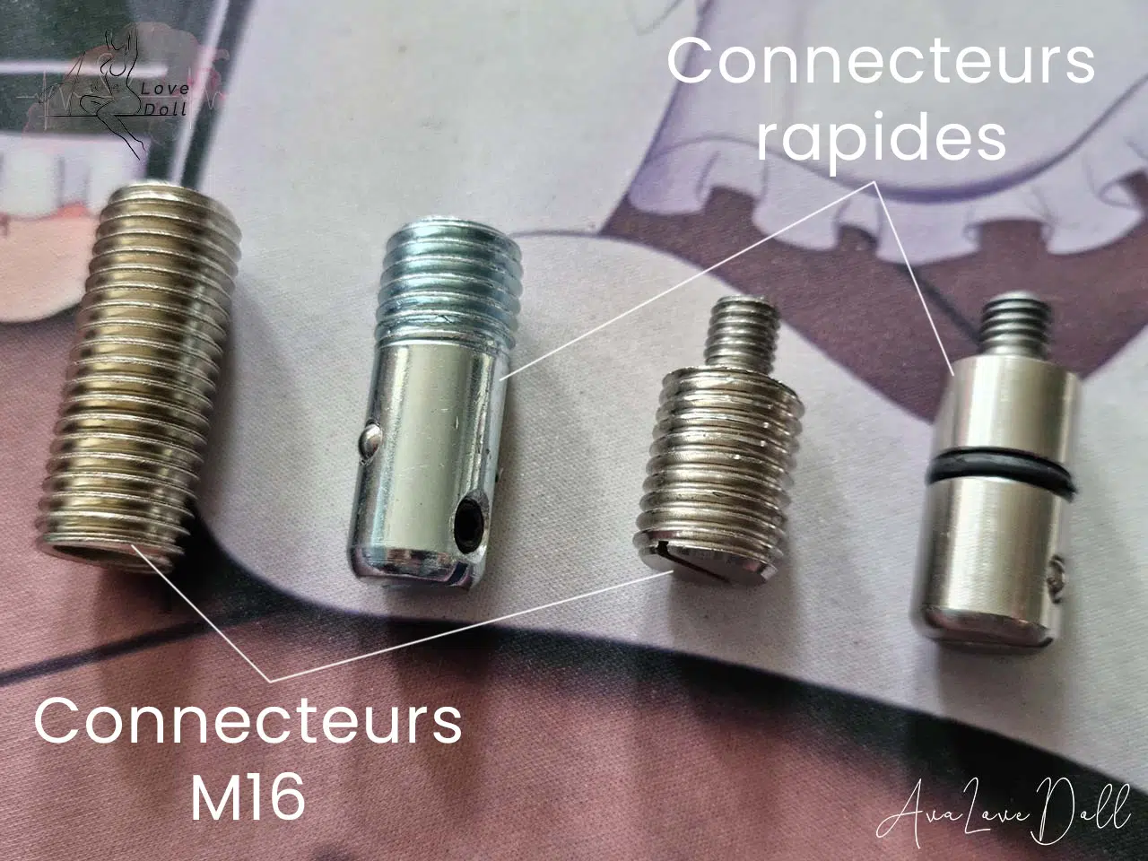 Poupée-adulte-connecteur-rapide-M16