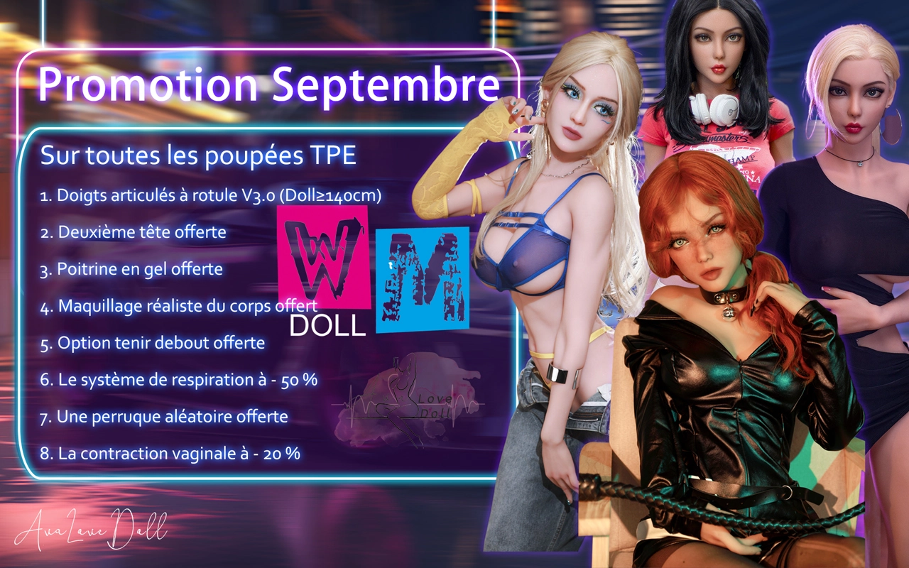 Sexdoll TPE WM Doll Promotion septembre 2023