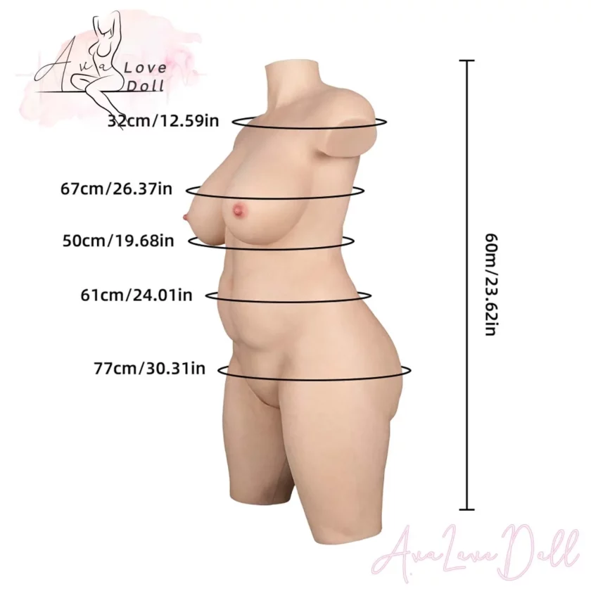 LoveNestle silicone torso Medium Olivia measurements