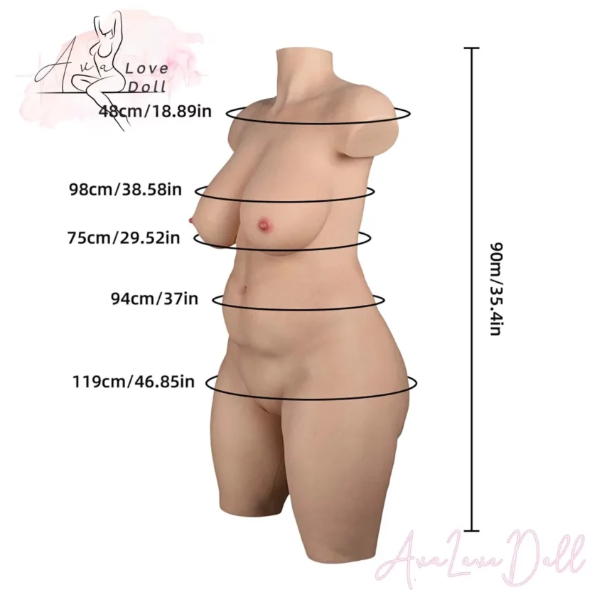 Torso silicone LoveNestle Mega Olivia mensuration